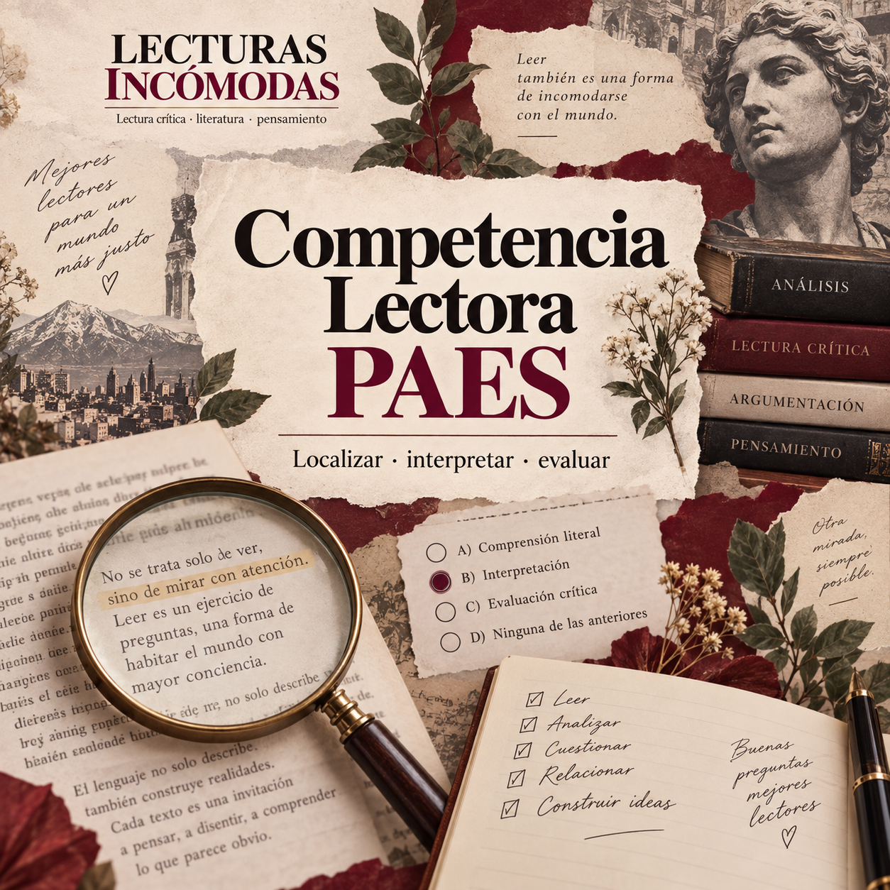 Portada Para estudiantes de Lecturas Incómodas.